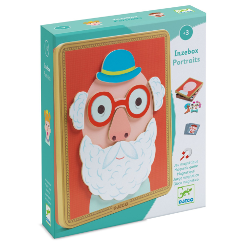 Magnetické Inzebox Veselé obličeje Djeco