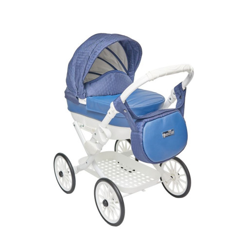 Modrý kočárek pro panenky Kids Elegance Jasmine