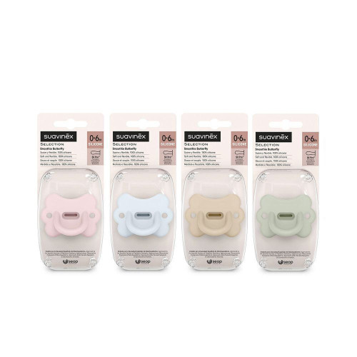 Šidítko fyziologické silikon Butterfly 0-6 m SX PRO Colour Essence Suavinex