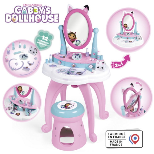 Toaletní stolek se židličkou 2v1 Gabby´s Dollhouse