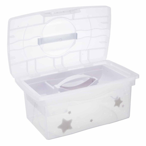 Cestovní box s přihrádkou na hračky, léky, kosmetiku