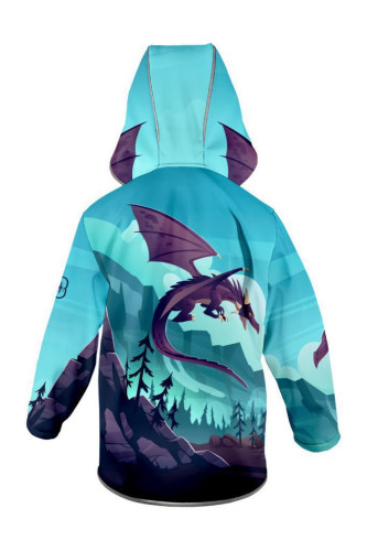 Softshellová bunda dětská Dragon fantasy Wamu