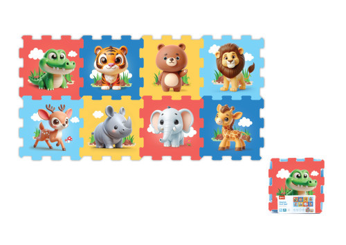 Měkké bloky zoo 8 ks