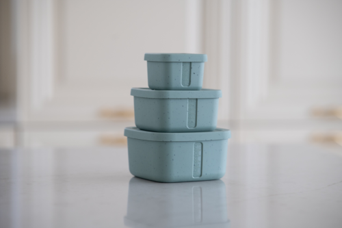 Sada boxů na svačinu 3 ks Platinum Silicone KikkaBoo