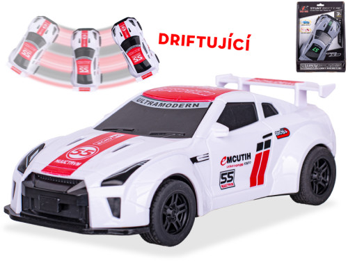 Auto driftující 16 cm na setrvačník