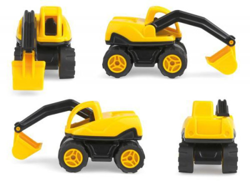 Auto Workies bagr plast 13cm