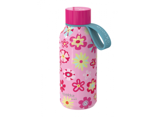 Nerezová termoláhev Solid Kids s poutkem 330 ml Qukka