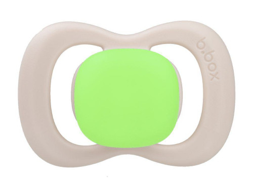 Dudlíky z přírodního kaučuku 2 ks 6 m+ B.box Glow