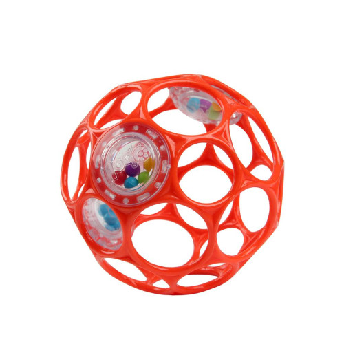 Míček OBALL RATTLE s chrastítkem 10 cm