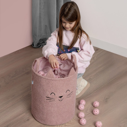 Koš na hračky Premium Bouclé se šňůrkou 43 l Sipo