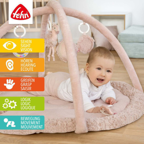 3D aktivity deka Baby Fehn Plameňák, Pink