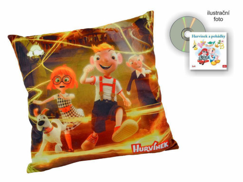 Polštář Hurvínek 30 x 30 s audio CD