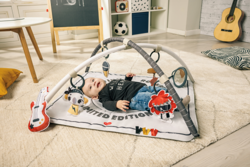 Hrací deka s hrazdou čtvercová Gymini Tiny Rockers Tiny Love