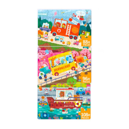 Puzzle Beep! Na cestě 3v1 Jarmelo