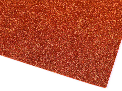 Samolepicí pěnová guma Moosgummi s glitry 20x30 cm 2 ks