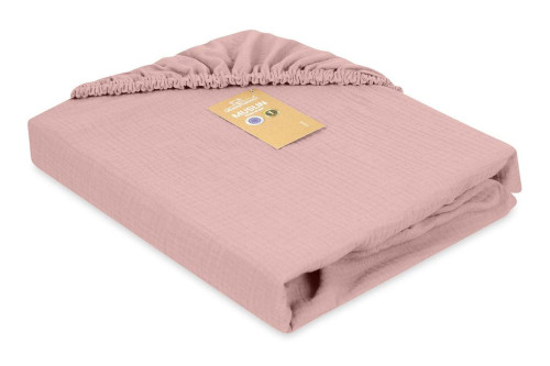 Mušelínové prostěradlo s gumou 60 x 120 cm BabyMatex