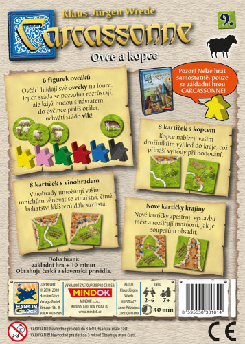 Carcassonne 9. rozšíření: Ovce a kopce