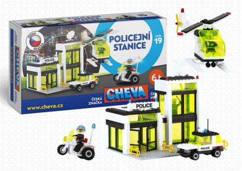 Stavebnice Cheva 19 Policejní stanice plast 335ks