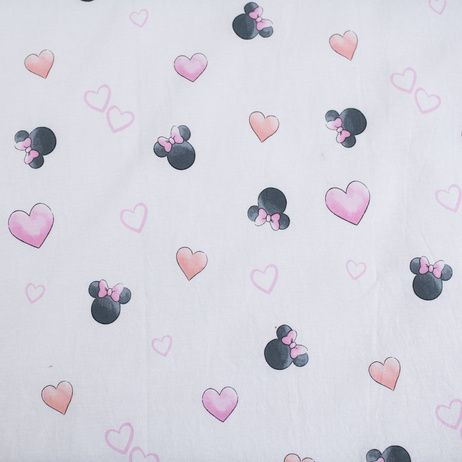 Povlečení do postýlky Minnie Blush Pink 100 x 135, 40 x 60 cm Jerry Fabrics