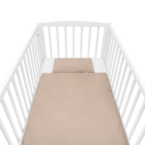 Bavlněný set do postýlky s výplní 90 x 120 cm cappuccino New Baby