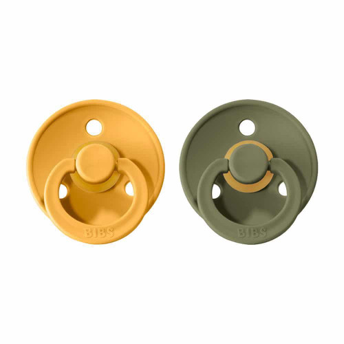 Dudlíky kaučuk 2 ks 6-18 měsíců Colour Bibs