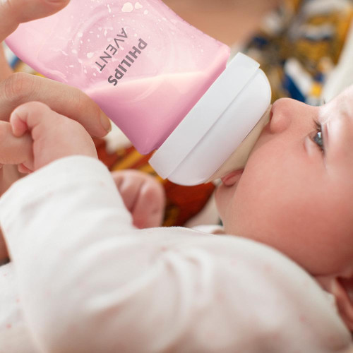 Láhev Natural Response 260 ml Philips AVENT 1 m+, Růžová