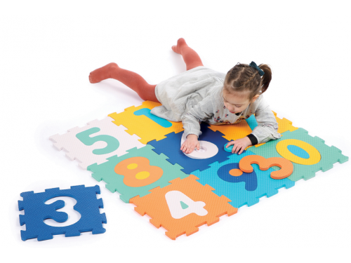 Puzzle pěnové 90 x 90 cm Čísla