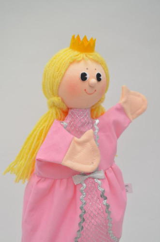 Maňásek Princezna Adélka 29 cm růžová