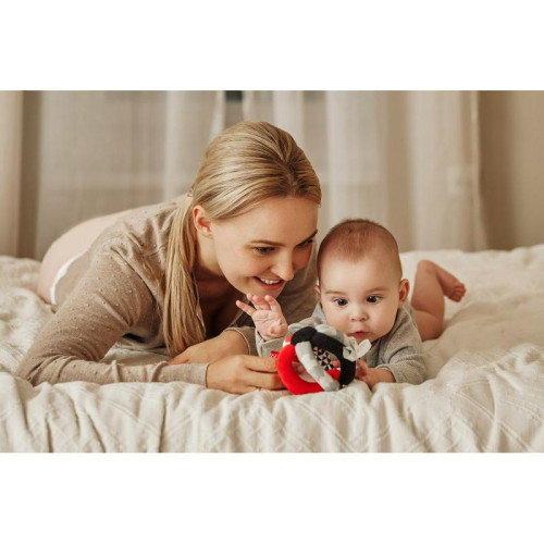 Kontrastní míček s chrastítkem Sensory Canpol babies