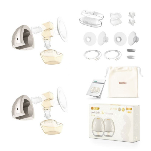 Odsávačka mateřského mléka duo elektrická handsfree Perla Twin neno