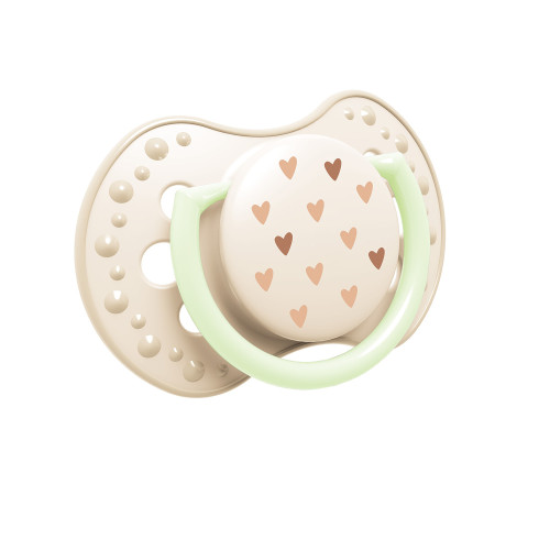 Dudlík svítící silikonový dynamický 2 ks Teddy Love 0 - 6 m Lovi