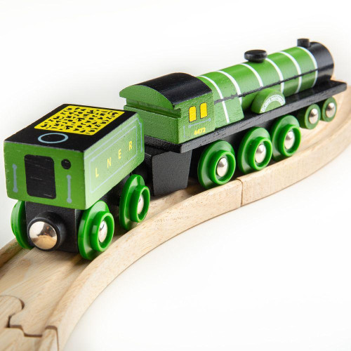 Dřevěná replika lokomotiva Flying Scotsman Bigjigs Rail