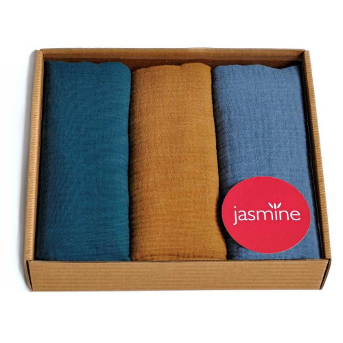 Mušelínové pleny dárkové balení Box Lux 6 60x80 cm 3 ks Jasmine