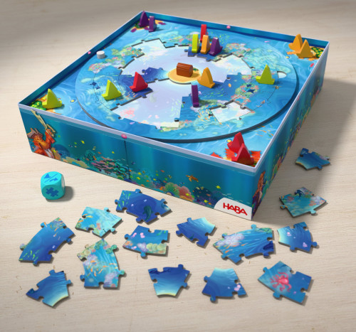 Hra a Puzzle 2v1 Mořský vír od 6 let Haba