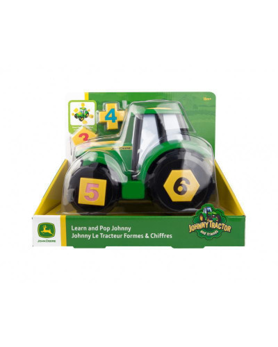 Traktor Johny s čísly John Deere