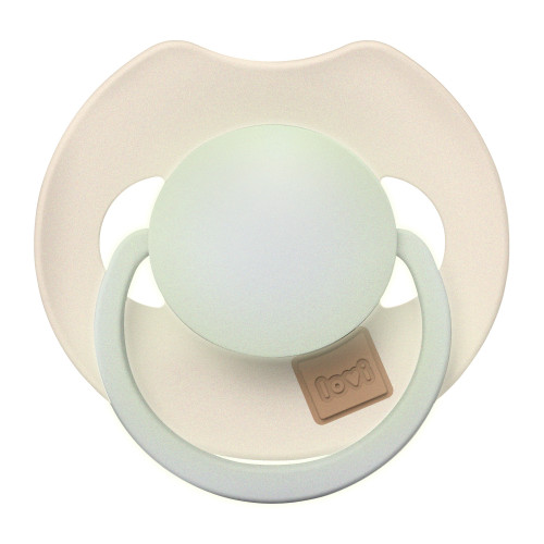 Dudlík svítící silikonový dynamický Prime 18 m+ 2 ks Ivory/Blush Lovi