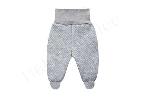 Prošívané polodupačky šedé Baby Service