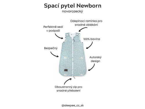 Spací pytel Newborn Vintage Sleepee