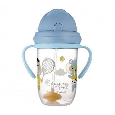 Nevylévací hrneček se slámkou a závažím 270 ml Bonjour Paris