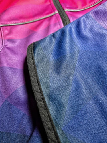 Softshellová bunda dětská Mozaika fialová Wamu