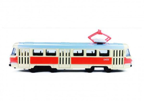 Tramvaj Tatra T3 16 cm retro na zpětný chod