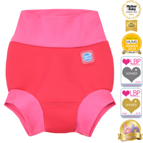 Nové Plavky Happy Nappy - Geranium