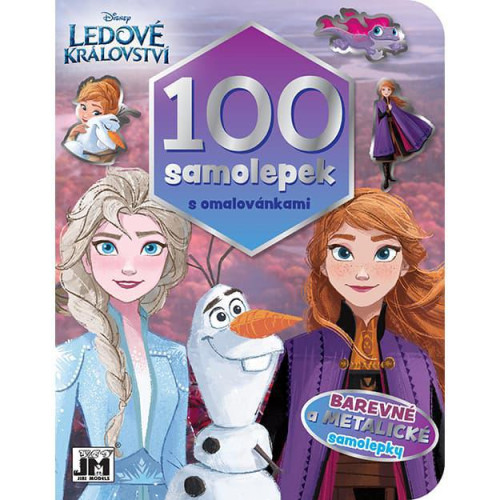 100 samolepek s omalovánkami Ledové Království