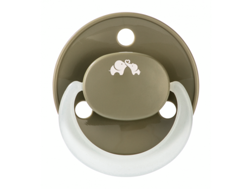 Šidítko silikonové Physio Air Eco svítící 2 ks 0 m+ Bebeconfort Sand/green