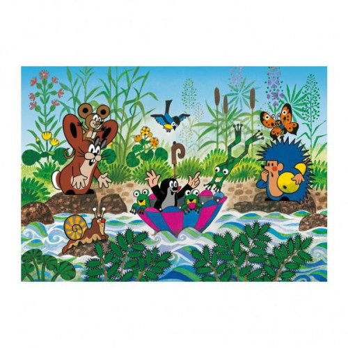 Puzzle Krtek Krtečkova plavba 100 dílků XL