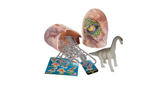 Figurka dinosaura ve vajíčku
