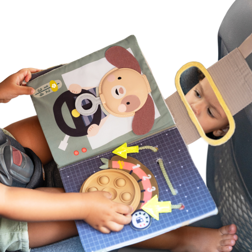 Knížka s aktivitami do auta Busy Book Taf Toys