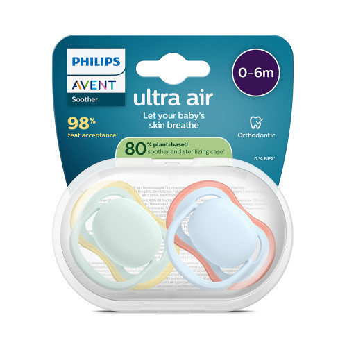 Šidítko Ultra air 0-6 m 2 ks Philips Avent