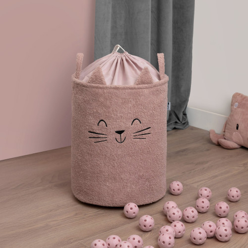 Koš na hračky Premium Bouclé se šňůrkou 43 l Sipo