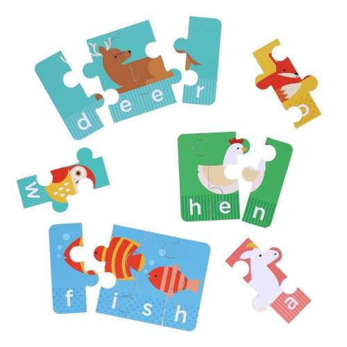 Moje první hláskování puzzle se zvířátky v angličtině Petit Collage
